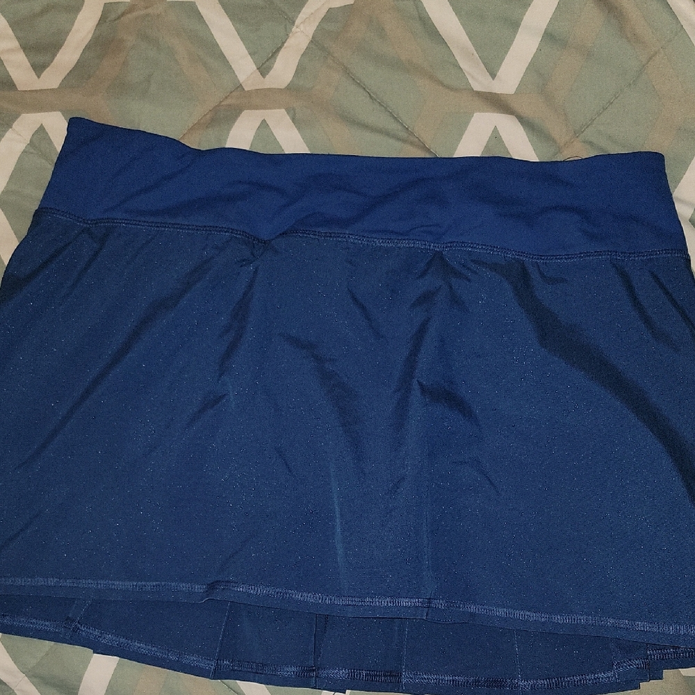 Lululemon Athletica Blue Skater Mini Skirt